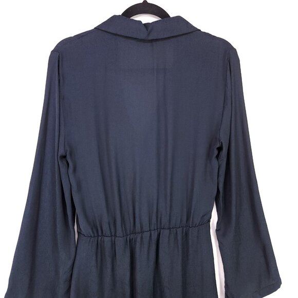 Free People Simone Mini Wrap Dress Size Small Animal Snake Print long Sleeve - Picture 10 of 14